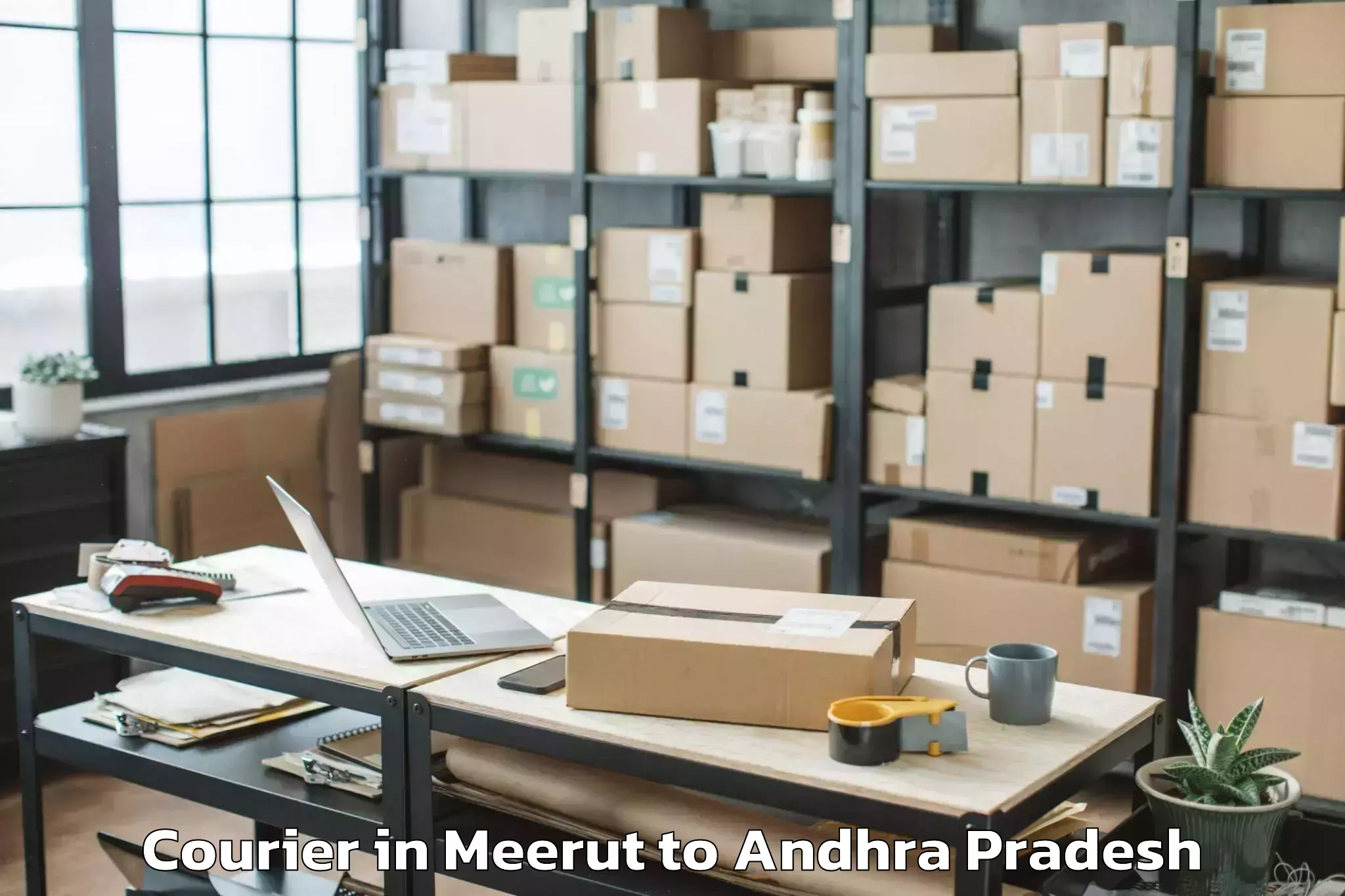 Hassle-Free Meerut to Pedakakani Courier